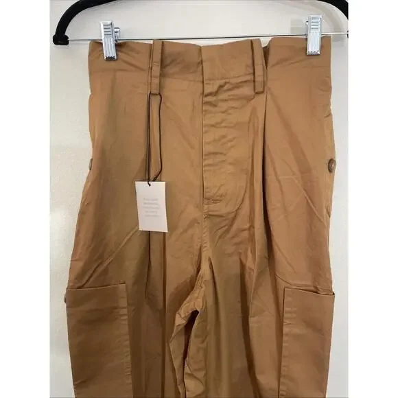 Rrevolve HELSA Paperbag Pant in Caramel size XS NWT $258 msrp
